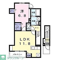 A-1(エーワン) 1LDKの間取図画像