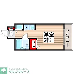 モンシェール新小岩 ワンルームの間取図画像