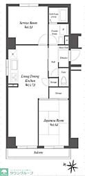 亀有レジデンス 1SLDKの間取図画像
