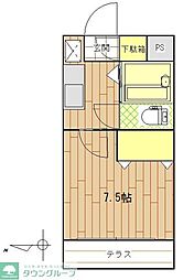 ステイツ綾瀬 1Kの間取図画像