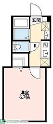 GRAN西新井 1Kの間取図画像