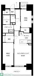 アーバンパーク谷在家 9階2LDKの間取り