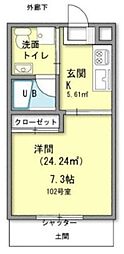 間取図画像 1K