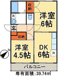 間取図画像 2DK