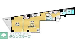 Ｔｈｅ　Ｈｏｕｓｅ　ｍｉｎｏｗａ 6階2LDKの間取り