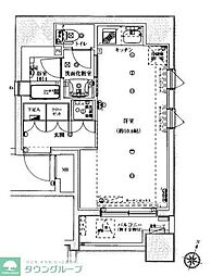フォレシティ神田多町 206 2階ワンルームの間取り