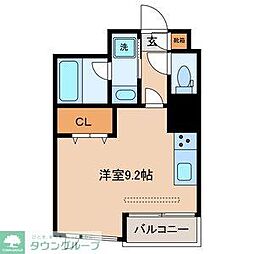 PRIMAVERA桜坂 3階ワンルームの間取り