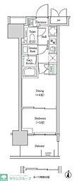 ブルックサイドレジデンス木場 2Kの間取図画像