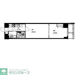 エスティメゾン押上 1LDKの間取図画像