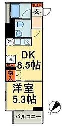 プロスペクトKALON三ノ輪 1LDKの間取図画像