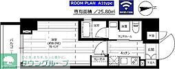 ステージグランデ上野松が谷 1Kの間取図画像
