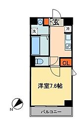 メルヴェーユ 1Kの間取図画像