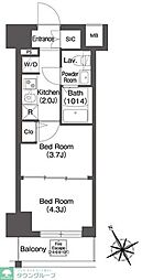 COMFORIALIV根岸二丁目 2Kの間取図画像