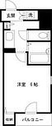 ファーストプレイス菊川 1Kの間取図画像