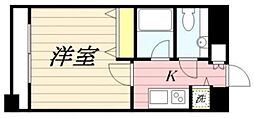メゾン・ド・ヴィレ駒形 1Kの間取図画像