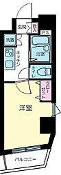 パークウェル千駄木駅前 1Kの間取図画像