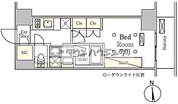 テラス御徒町 1Kの間取図画像