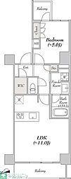 MYRIARESIDENCE浅草橋 1LDKの間取図画像