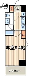 ステージファースト新御徒町 1Kの間取図画像