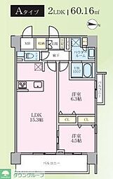 Sky Clair 2LDKの間取図画像
