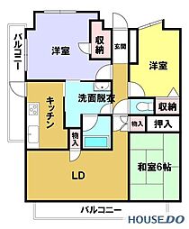 セントエルモ牛久 3LDKの間取図画像