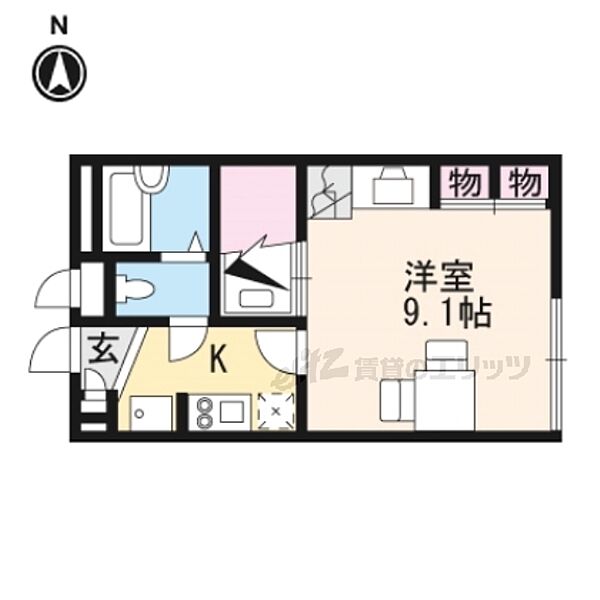 奈良県香芝市瓦口(賃貸アパート1K・1階・23.18㎡)の写真 その2