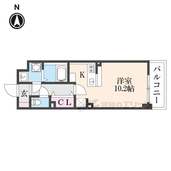 エバーハイム畝傍 305｜奈良県橿原市葛本町(賃貸マンション1R・3階・28.22㎡)の写真 その2