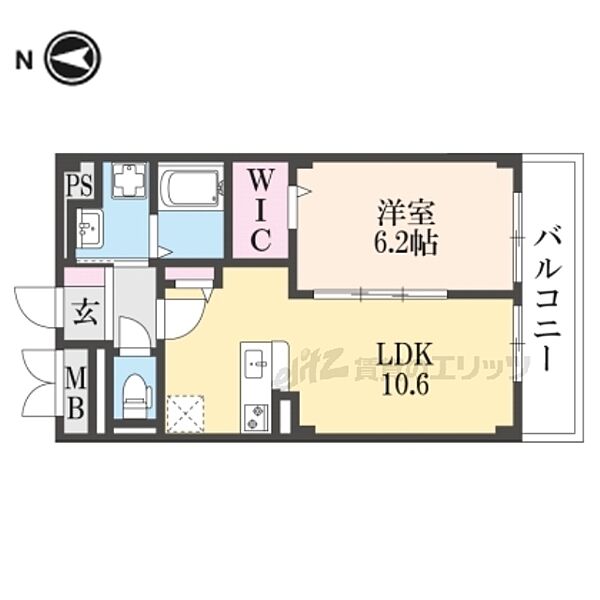 奈良県奈良市大安寺２丁目(賃貸マンション1LDK・3階・41.30㎡)の写真 その2