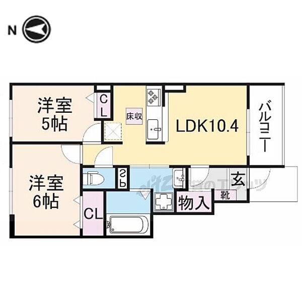 奈良県桜井市大字桜井(賃貸アパート2LDK・1階・49.60㎡)の写真 その2