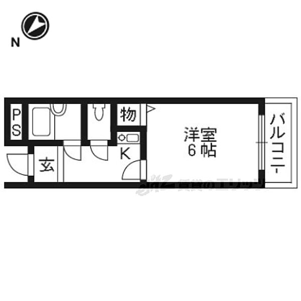 ベルシャンテ 303｜大阪府枚方市宮之阪１丁目(賃貸マンション1K・3階・19.00㎡)の写真 その2