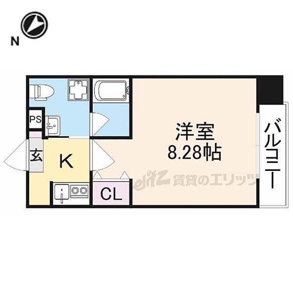 大阪府交野市私部西１丁目(賃貸マンション1K・3階・24.48㎡)の写真 その2