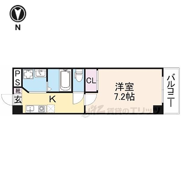 インペリアル奈良大宮 303｜奈良県奈良市大宮町６丁目(賃貸マンション1K・3階・24.98㎡)の写真 その2