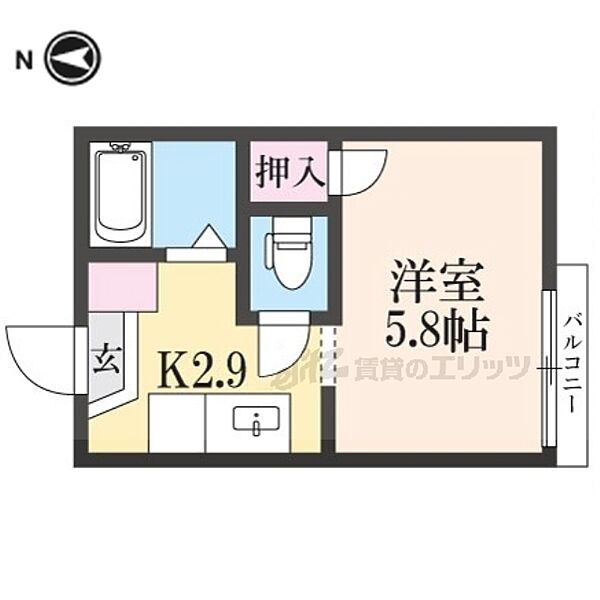 ジュネメゾン 203｜奈良県生駒郡斑鳩町阿波２丁目(賃貸アパート1K・2階・17.50㎡)の写真 その2