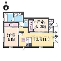 サニーコート西九条 101 ｜ 奈良県奈良市西九条町３丁目（賃貸アパート2LDK・1階・51.89㎡） その2