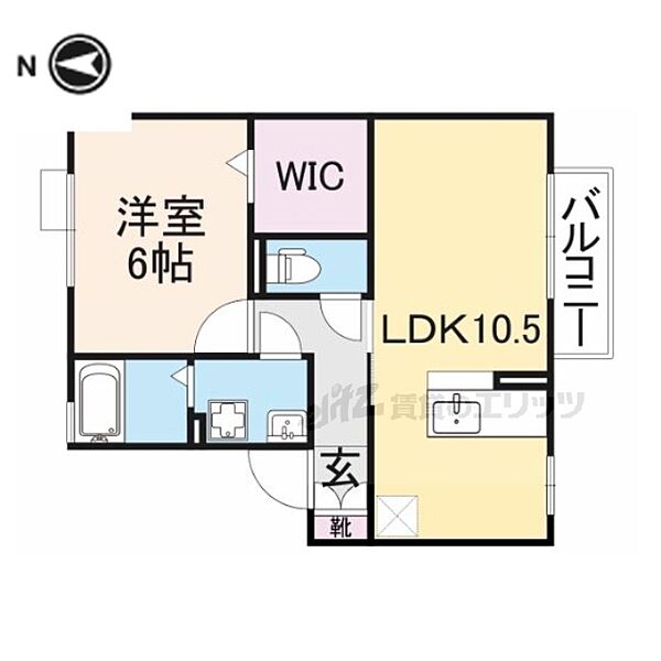 奈良県橿原市五条野町(賃貸アパート1LDK・2階・41.89㎡)の写真 その2