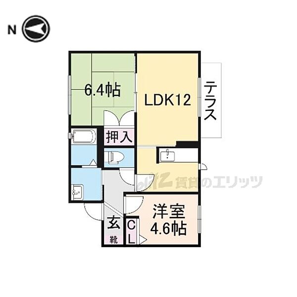 奈良県橿原市上品寺町(賃貸アパート2LDK・1階・51.60㎡)の写真 その2
