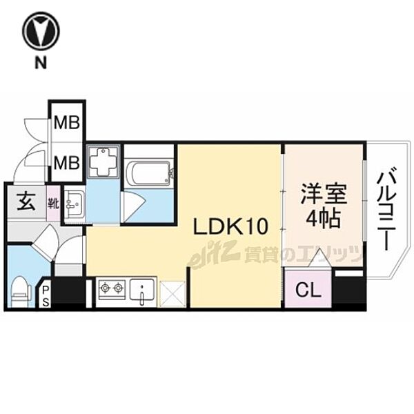 奈良県奈良市三条宮前町(賃貸マンション1LDK・2階・36.35㎡)の写真 その2