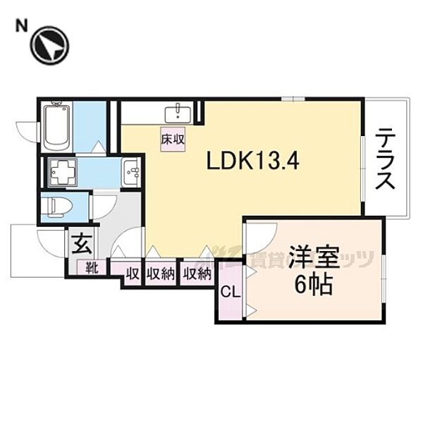 メゾン　ド　ソレアード 101｜大阪府四條畷市南野３丁目(賃貸アパート1LDK・1階・45.89㎡)の写真 その2