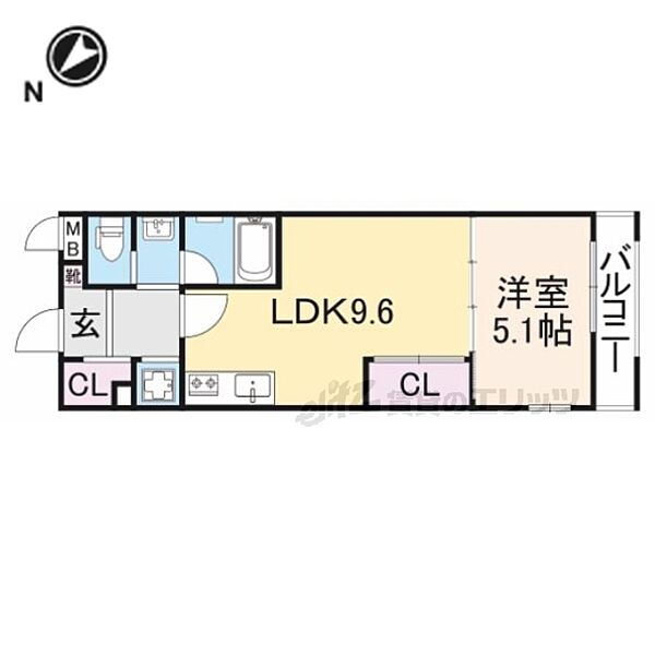 大阪府枚方市三矢町(賃貸アパート1LDK・2階・36.02㎡)の写真 その1