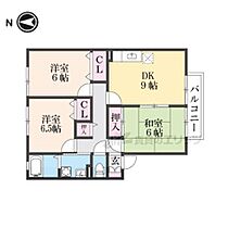 シャルマン二番館　Ａ棟 101 ｜ 奈良県生駒郡斑鳩町龍田南４丁目（賃貸アパート3DK・1階・61.27㎡） その2