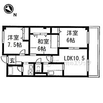 大阪府交野市天野が原町２丁目（賃貸アパート3LDK・3階・67.20㎡） その1