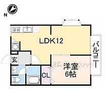 グランディーナ左京 3201 ｜ 奈良県奈良市左京３丁目（賃貸アパート1LDK・2階・37.26㎡） その2