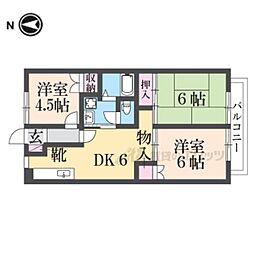 プロシード 3DKの間取図画像