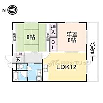 メゾンフルール 202 ｜ 奈良県奈良市あやめ池南７丁目（賃貸マンション2LDK・2階・72.95㎡） その2