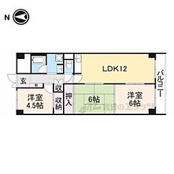JR関西本線 奈良駅 徒歩9分の賃貸マンション 9階3LDKの間取り