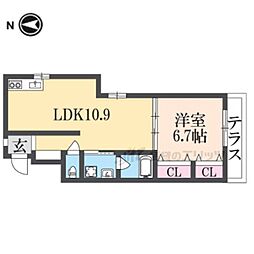 ＣＡＳＡＭＩＡ 1階1LDKの間取り