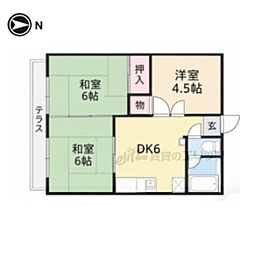 ボヌール菅原町 3DKの間取図画像