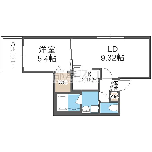 北海道札幌市豊平区平岸四条３丁目(賃貸マンション1LDK・3階・38.35㎡)の写真 その2