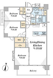 日神パレステージ南浦和 3LDKの間取図画像