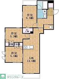 BLOOM深沢 3LDKの間取図画像